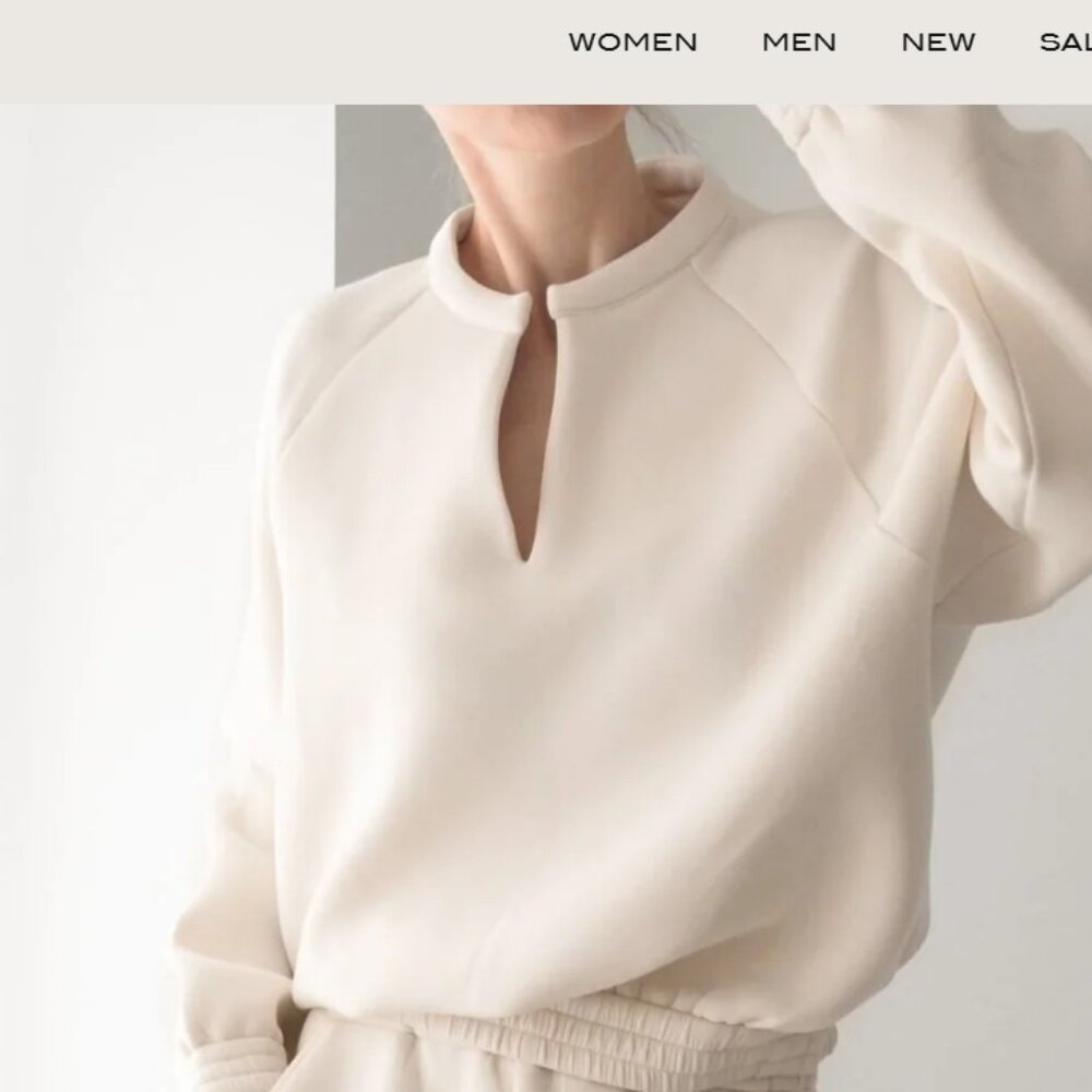 LEZÉ The Label Athena Sweater in Bone XL
